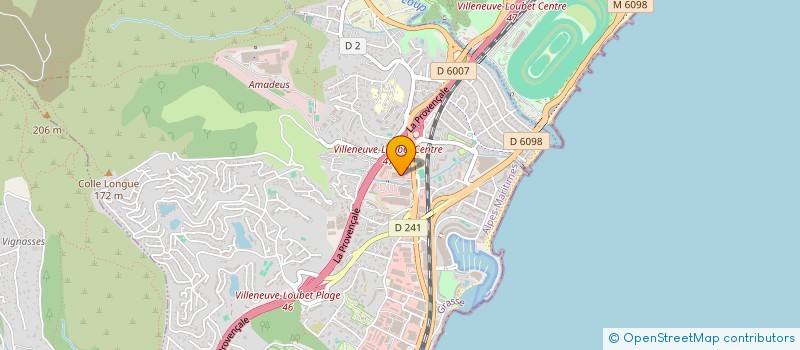 localisation de l'entreprise AZUR LA NARTELLE à VILLENEUVE-LOUBET