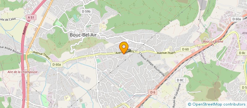 localisation de l'entreprise AZUR LOCATION à BOUC-BEL-AIR