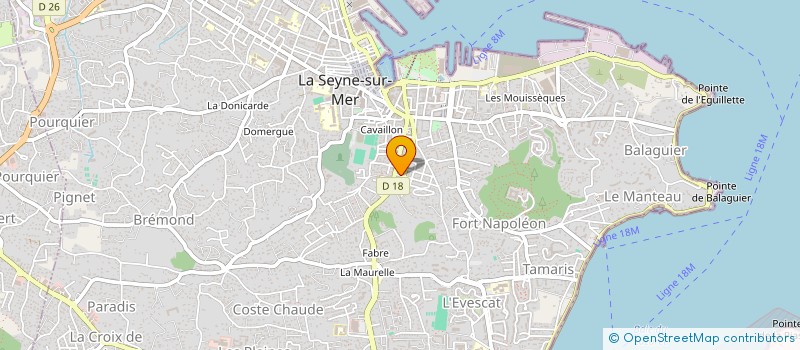 localisation de l'entreprise AZUR LOCATION à LA SEYNE-SUR-MER