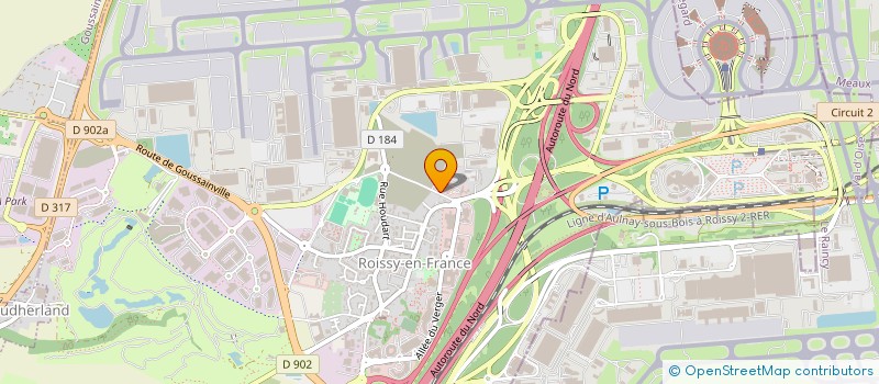 localisation de l'entreprise AZUR M.B.S.I.  ROISSY-EN-FRANCE