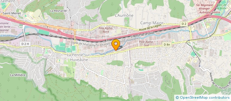 localisation de l'entreprise AZUR MACHINES OUTILS  LA PENNE-SUR-HUVEAUNE