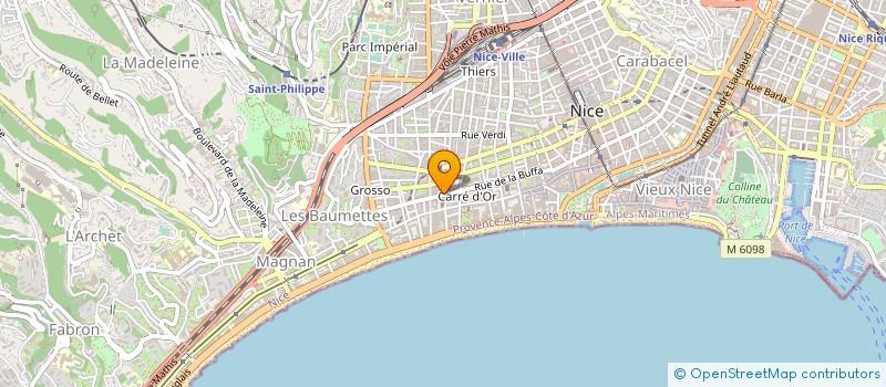 localisation de l'entreprise AZUR MADONE DIFFUSION  NICE