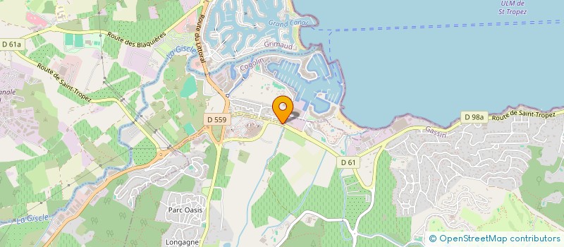 localisation de l'entreprise AZUR MARINE  COGOLIN