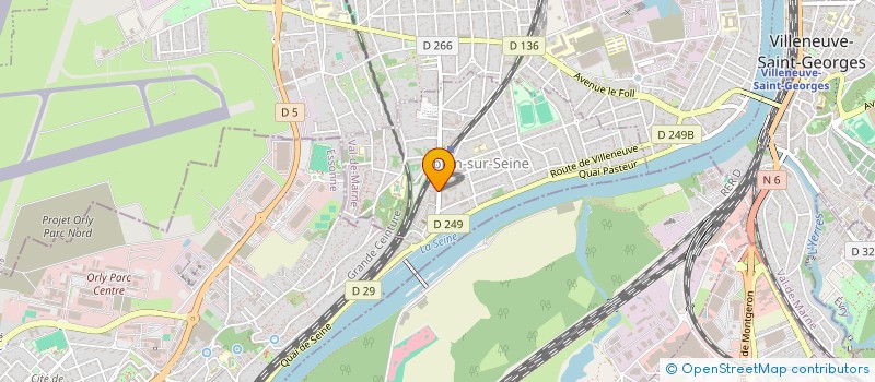 localisation de l'entreprise AZUR MARINE AMBULANCES à ABLON-SUR-SEINE