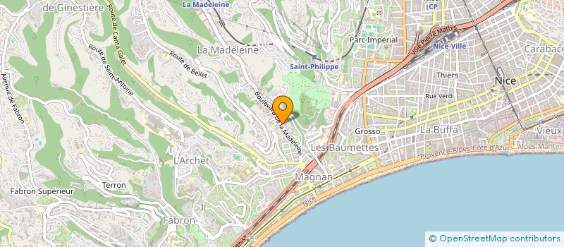 localisation de l'entreprise AZUR MAS SERVICES à NICE