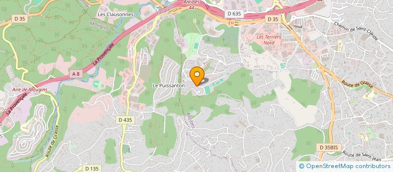 localisation de l'entreprise AZUR MATERIEL MEDICAL à ANTIBES