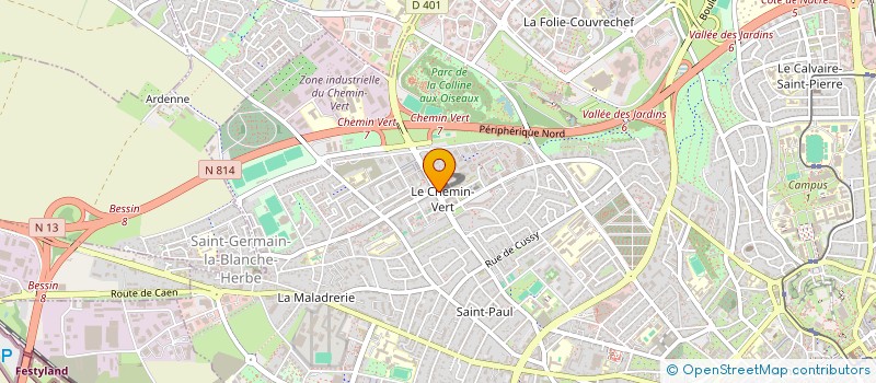localisation de l'entreprise AZUR MEDIA à CAEN