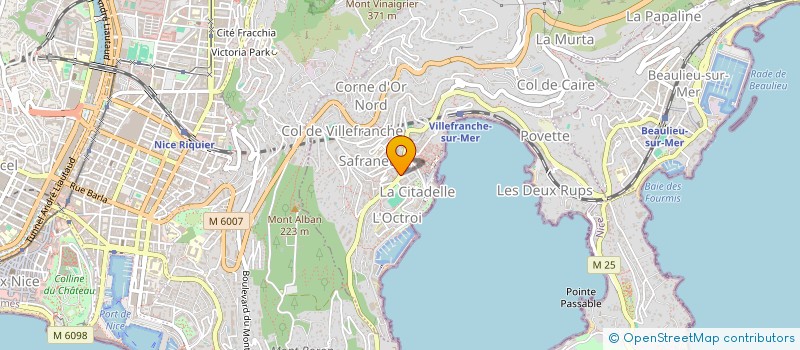 localisation de l'entreprise AZUR MEDITERRANEE à VILLEFRANCHE-SUR-MER