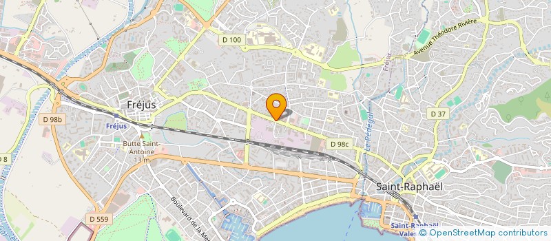 localisation de l'entreprise AZUR MICRO INFORMATIQUE à FREJUS