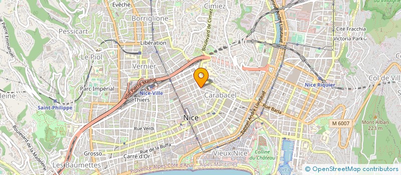 localisation de l'entreprise AZUR MOBILIER à NICE