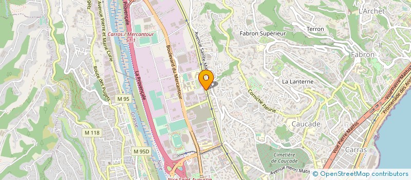 localisation de l'entreprise AZUR MULTIMEDIA SOLUTIONS  NICE