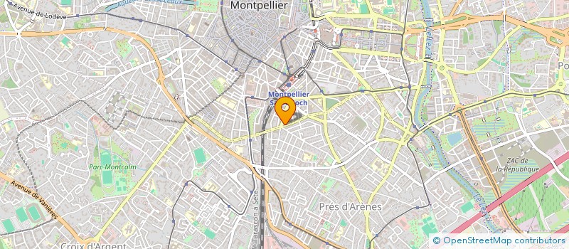 localisation de l'entreprise AZUR MULTITRAVAUX  MONTPELLIER