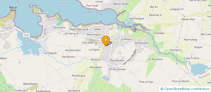 localisation de l'entreprise AZUR MUSIC RECORDS  GUISSENY