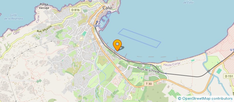 localisation de l'entreprise AZUR NETTOYAGE 2B à CALVI
