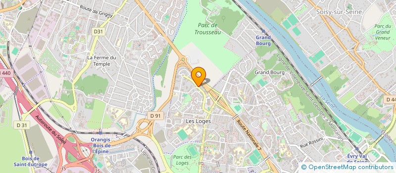 localisation de l'entreprise AZUR NETTOYAGE  EVRY-COURCOURONNES