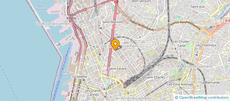 localisation de l'entreprise AZUR NETTOYAGE SERVICE à MARSEILLE