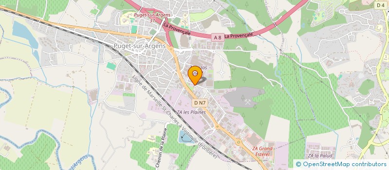localisation de l'entreprise AZUR NORMANDIE PECHE à PUGET-SUR-ARGENS
