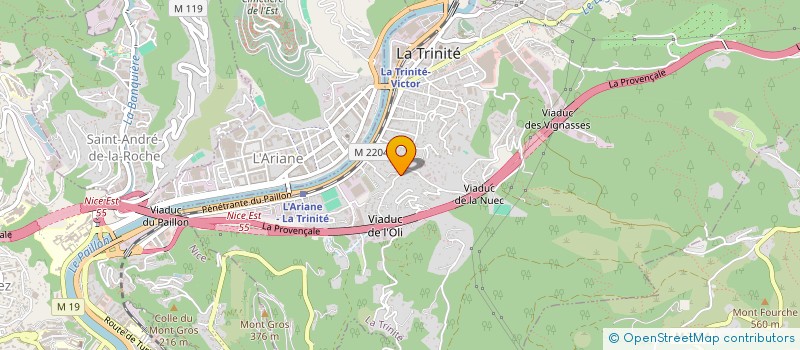 localisation de l'entreprise AZUR OEUFS VOLAILLES - ETS BENSIMON à LA TRINITE
