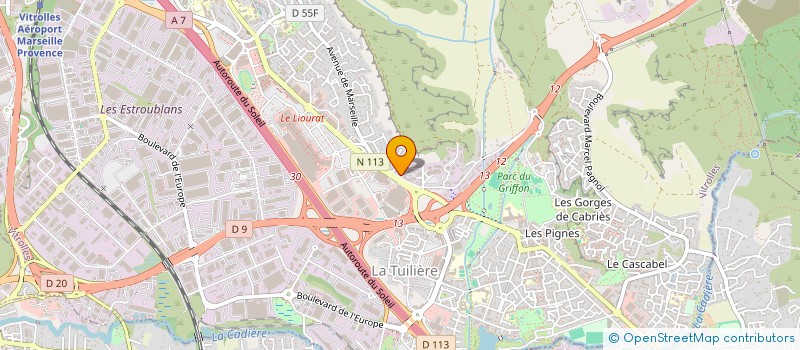 localisation de l'entreprise AZUR OLYMPIQUE TRANSPORTS à VITROLLES