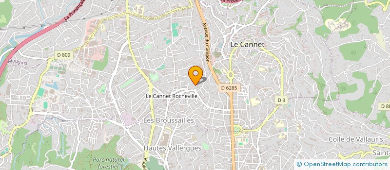 localisation de l'entreprise AZUR OPTIMISATION & PATRIMOINE à LE CANNET