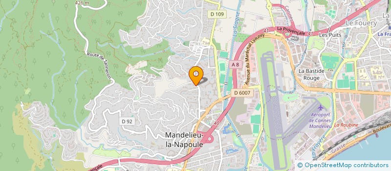 localisation de l'entreprise AZUR PADEL CLUB  MANDELIEU-LA-NAPOULE