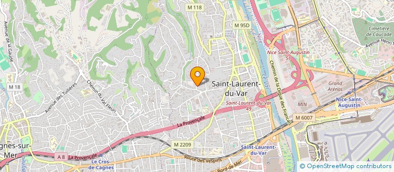 localisation de l'entreprise AZUR PALETTES à SAINT-LAURENT-DU-VAR