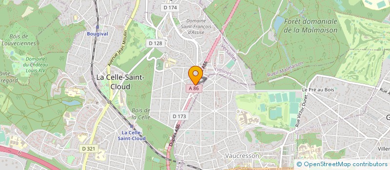 localisation de l'entreprise AZUR PARQUET  LA CELLE-SAINT-CLOUD