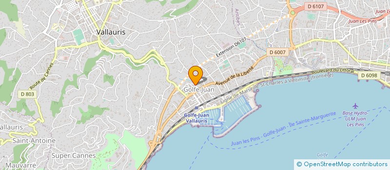 localisation de l'entreprise AZUR PAYSAGE SARL à VALLAURIS