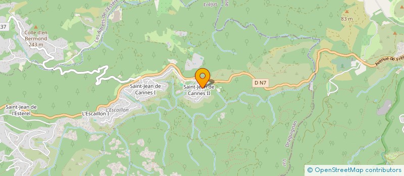 localisation de l'entreprise AZUR PEINTURE  BAGNOLS-EN-FORET