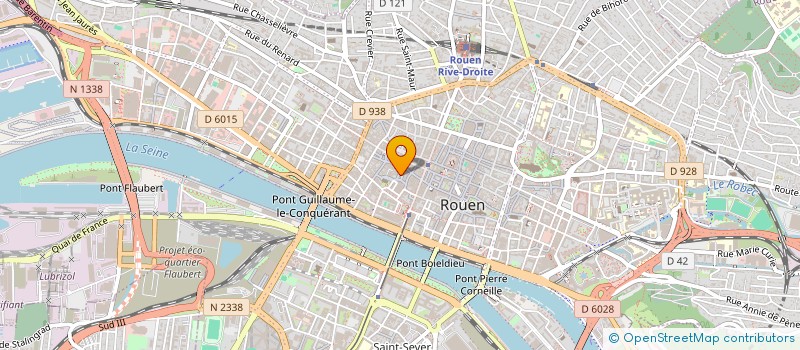 localisation de l'entreprise AZUR PEINTURE à ROUEN