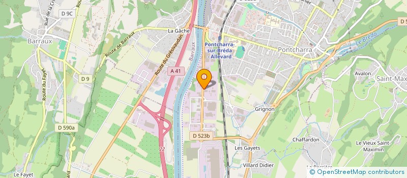 localisation de l'entreprise AZUR PELLETS  PONTCHARRA