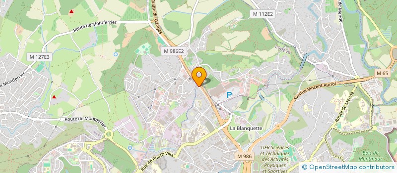 localisation de l'entreprise AZUR PISCINES à MONTPELLIER