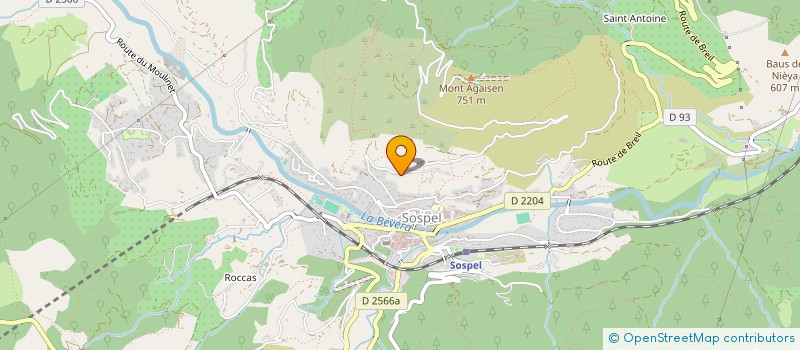 localisation de l'entreprise AZUR PLOMBERIE à SOSPEL