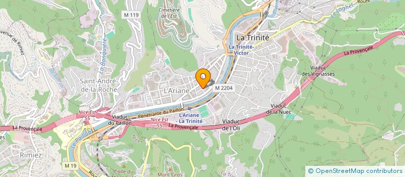 localisation de l'entreprise AZUR PLOMBERIE à NICE