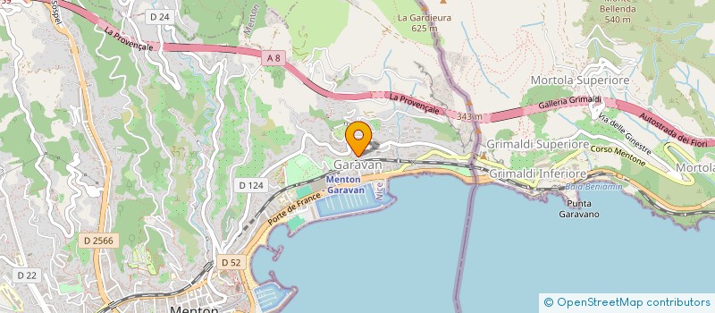 localisation de l'entreprise AZUR PLOMBERIE à MENTON