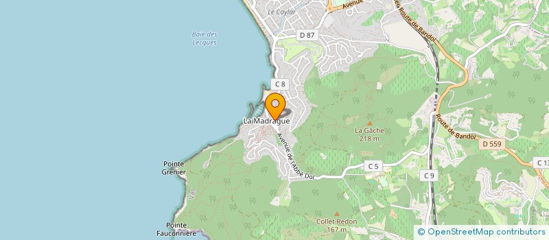 localisation de l'entreprise AZUR PLONGEE à SAINT-CYR-SUR-MER