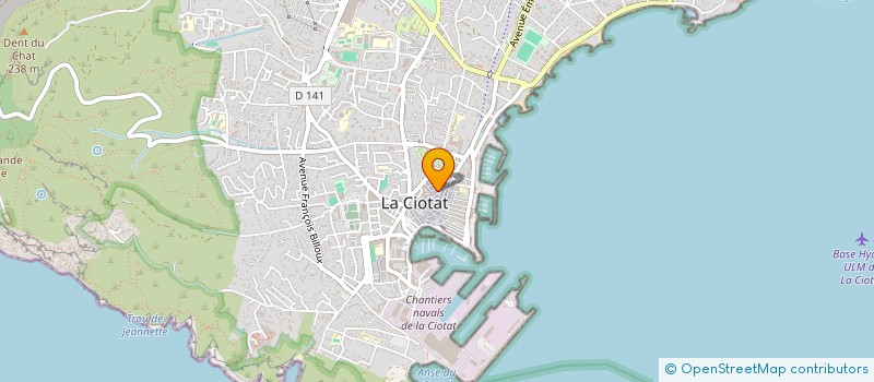localisation de l'entreprise AZUR POMPE à LA CIOTAT