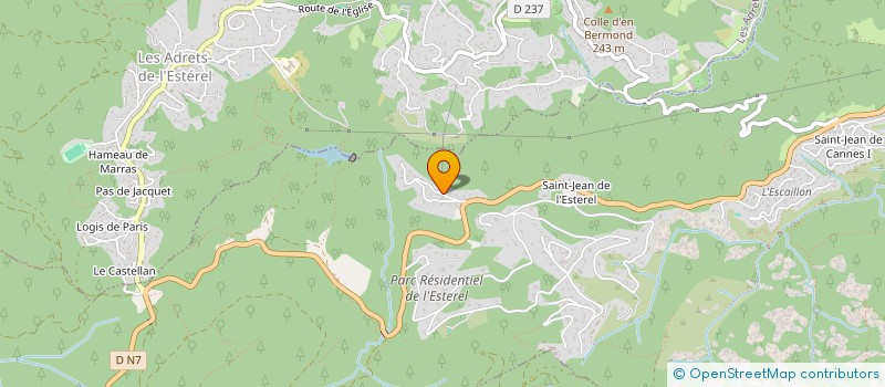 localisation de l'entreprise AZUR POSES  LES ADRETS-DE-L'ESTEREL