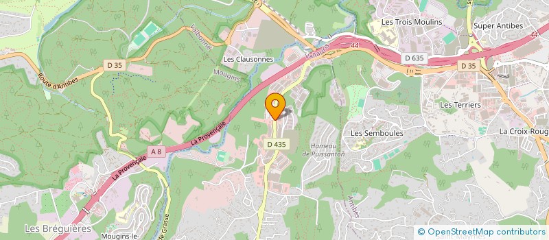 localisation de l'entreprise AZUR PRESSE  VALLAURIS