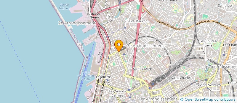 localisation de l'entreprise AZUR PRESSING à MARSEILLE