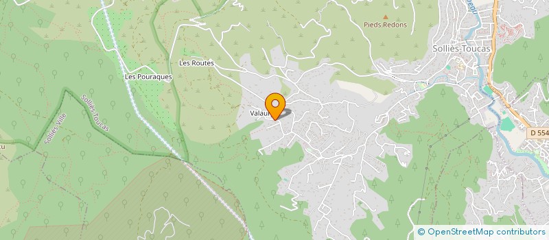 localisation de l'entreprise AZUR PRESTATIONS à SOLLIES-TOUCAS