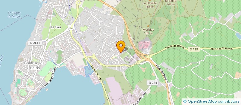 localisation de l'entreprise AZUR PRINT  BALARUC-LES-BAINS