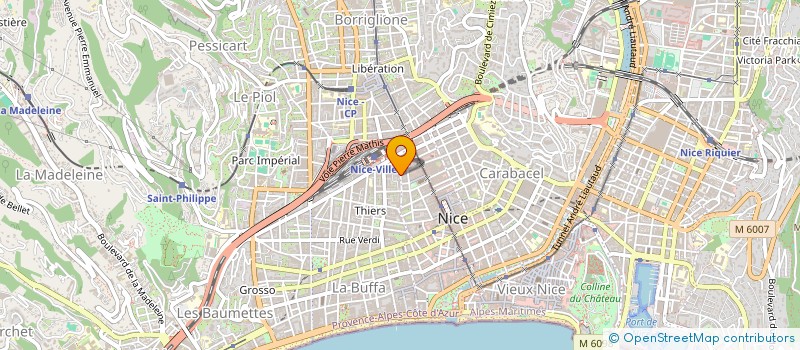 localisation de l'entreprise AZUR PRO à NICE