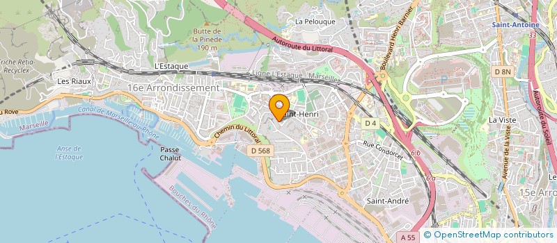 localisation de l'entreprise AZUR PRO ELEC à MARSEILLE