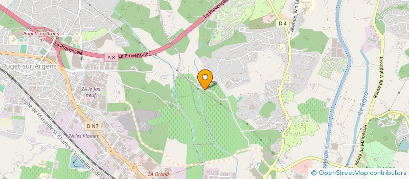 localisation de l'entreprise AZUR PRO INVEST à FREJUS