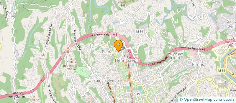 localisation de l'entreprise AZUR PROJECT SERVICE  NICE