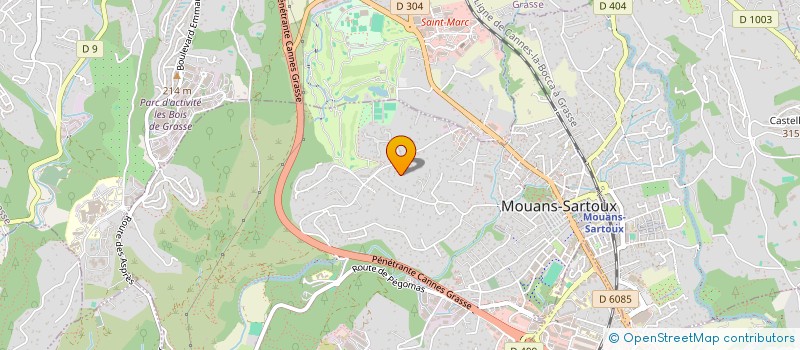 localisation de l'entreprise AZUR PROJET à MOUANS-SARTOUX