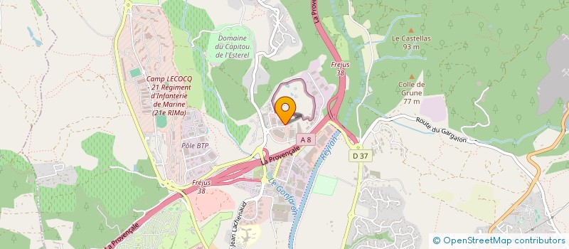 localisation de l'entreprise AZUR PROMOTION à FREJUS