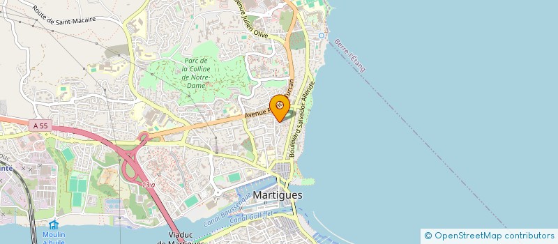 localisation de l'entreprise AZUR PROVENCE INNOVATION INDUSTRI INTER à MARTIGUES