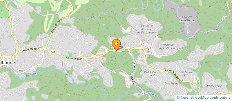 localisation de l'entreprise AZUR PROXIMITE SERVICES à VALBONNE